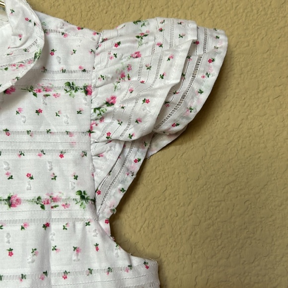 Janie and Jack | FLORAL SWISS DOT DRESS - Picture 7 of 11